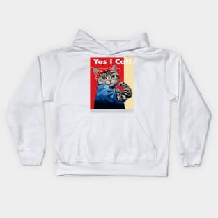 yes i cat Kids Hoodie